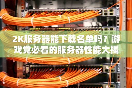 2K服务器能下载名单吗？游戏党必看的服务器性能大揭秘！