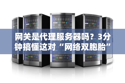 网关是代理服务器吗？3分钟搞懂这对“网络双胞胎”的区别！