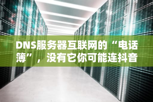 DNS服务器互联网的“电话簿”，没有它你可能连抖音都刷不了！
