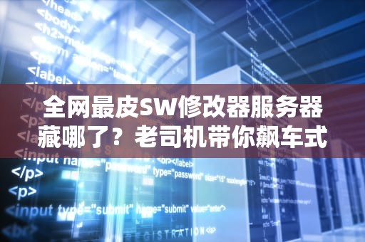 全网最皮SW修改器服务器藏哪了？老司机带你飙车式找服指南！