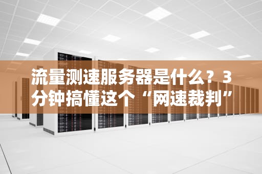 流量测速服务器是什么？3分钟搞懂这个“网速裁判”的硬核原理！