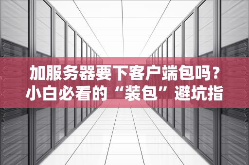 加服务器要下客户端包吗？小白必看的“装包”避坑指南！