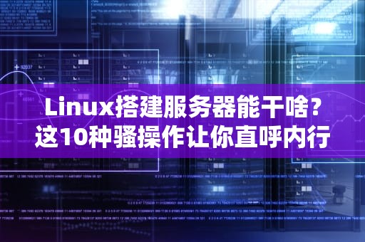 Linux搭建服务器能干啥？这10种骚操作让你直呼内行！
