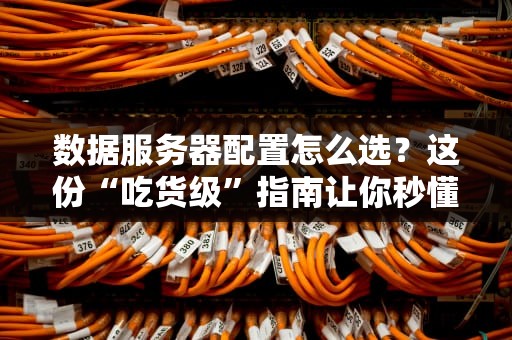 数据服务器配置怎么选？这份“吃货级”指南让你秒懂！