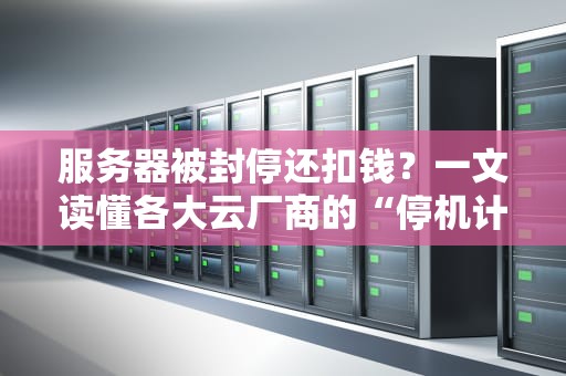 服务器被封停还扣钱？一文读懂各大云厂商的“停机计费”潜规则！