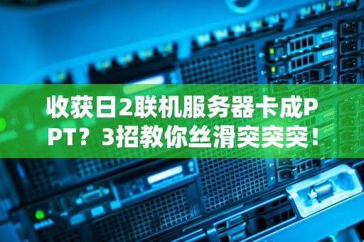 收获日2联机服务器卡成PPT？3招教你丝滑突突突！