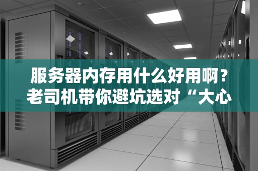 服务器内存用什么好用啊？老司机带你避坑选对“大心脏”！