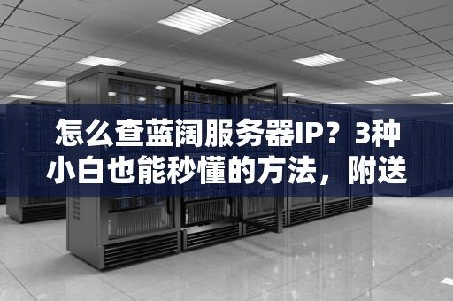 怎么查蓝阔服务器IP？3种小白也能秒懂的方法，附送超实用避坑指南！
