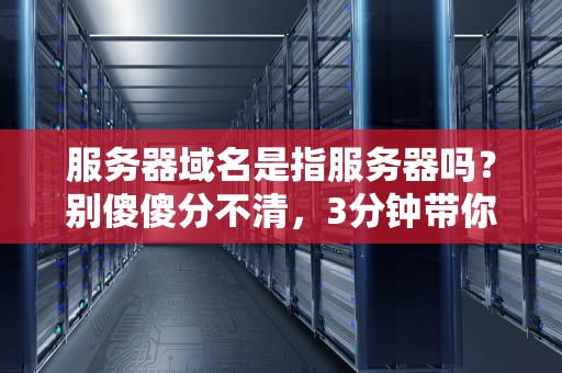 服务器域名是指服务器吗？别傻傻分不清，3分钟带你搞懂这些IT黑话！