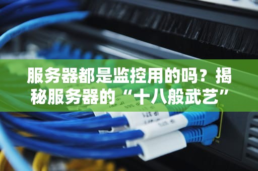 服务器都是监控用的吗？揭秘服务器的“十八般武艺”