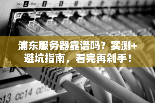 浦东服务器靠谱吗？实测+避坑指南，看完再剁手！