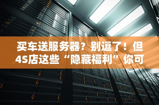 买车送服务器？别逗了！但4S店这些“隐藏福利”你可能真不知道！