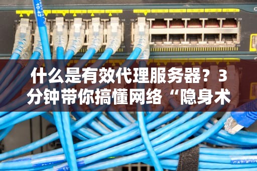 什么是有效代理服务器？3分钟带你搞懂网络“隐身术”！