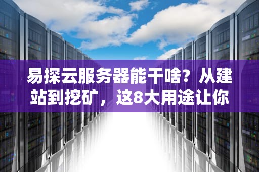 易探云服务器能干啥？从建站到挖矿，这8大用途让你直呼真香！