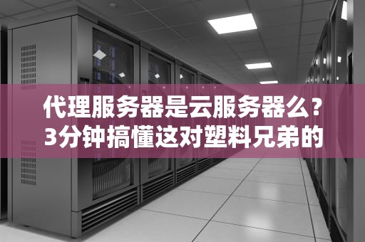 代理服务器是云服务器么？3分钟搞懂这对塑料兄弟的区别！