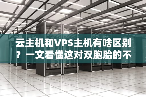 云主机和VPS主机有啥区别？一文看懂这对双胞胎的不同人生
