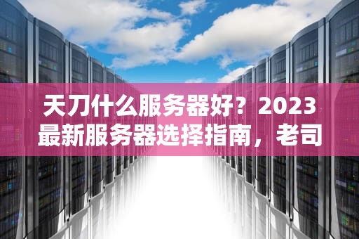 天刀什么服务器好？2023最新服务器选择指南，老司机带你避坑！