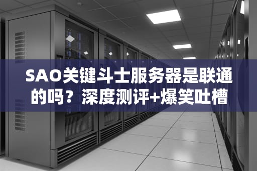 SAO关键斗士服务器是联通的吗？深度测评+爆笑吐槽，看完秒懂！