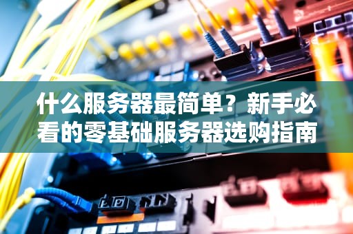 什么服务器最简单？新手必看的零基础服务器选购指南！