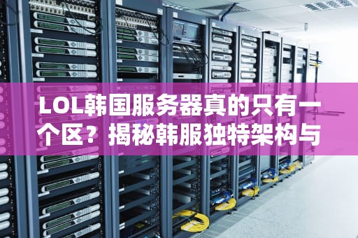LOL韩国服务器真的只有一个区？揭秘韩服独特架构与超低延迟奥秘！