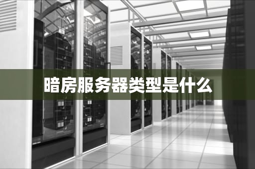 暗房服务器类型是什么