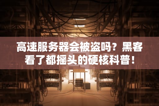 高速服务器会被盗吗？黑客看了都摇头的硬核科普！