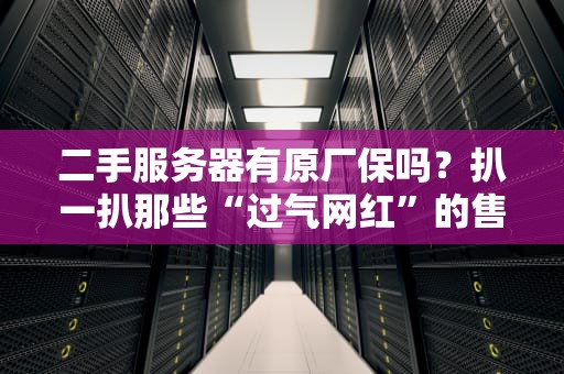 二手服务器有原厂保吗？扒一扒那些“过气网红”的售后秘密！