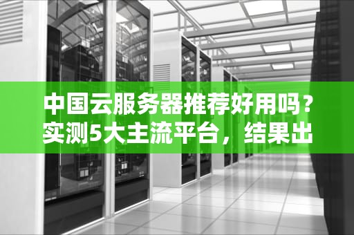 中国云服务器推荐好用吗？实测5大主流平台，结果出乎意料！
