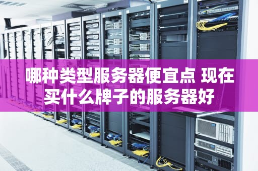 哪种类型服务器便宜点 现在买什么牌子的服务器好
