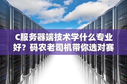 C服务器端技术学什么专业好？码农老司机带你选对赛道不迷路！