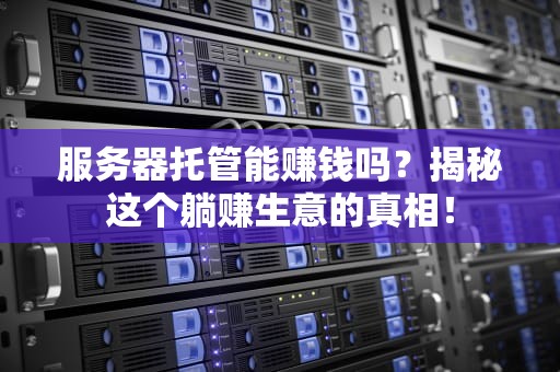 服务器托管能赚钱吗？揭秘这个躺赚生意的真相！