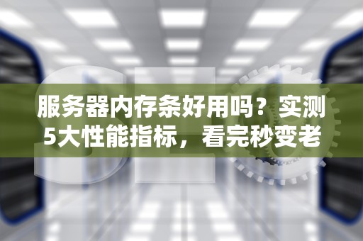 服务器内存条好用吗？实测5大性能指标，看完秒变老司机！