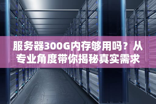 服务器300G内存够用吗？从专业角度带你揭秘真实需求！