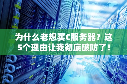 为什么老想买C服务器？这5个理由让我彻底破防了！