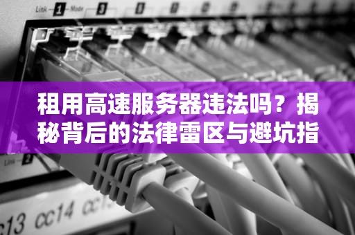 租用高速服务器违法吗？揭秘背后的法律雷区与避坑指南