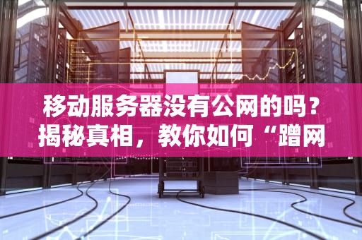 移动服务器没有公网的吗？揭秘真相，教你如何“蹭网”起飞！