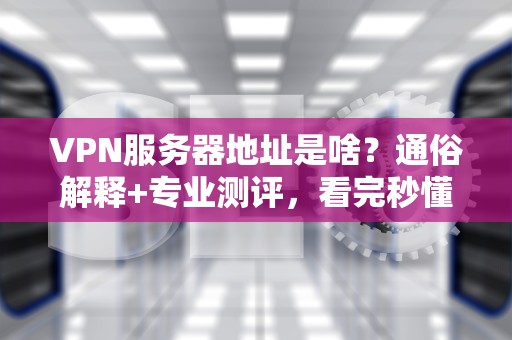 VPN服务器地址是啥？通俗解释+专业测评，看完秒懂！