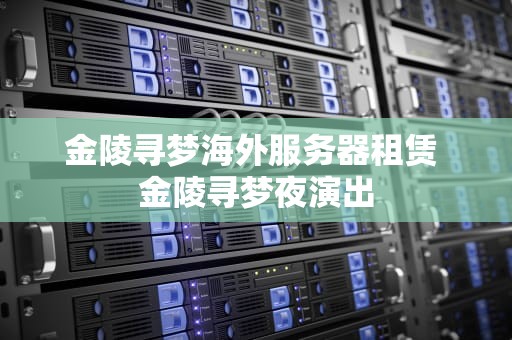 金陵寻梦海外服务器租赁 金陵寻梦夜演出