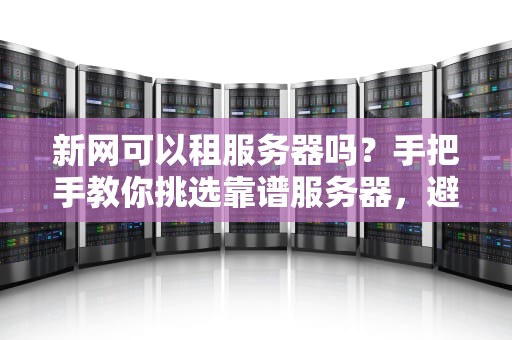新网可以租服务器吗？手把手教你挑选靠谱服务器，避坑指南来啦！