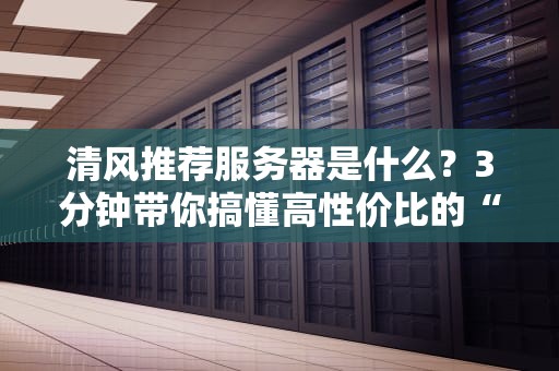 清风推荐服务器是什么？3分钟带你搞懂高性价比的“性能怪兽”