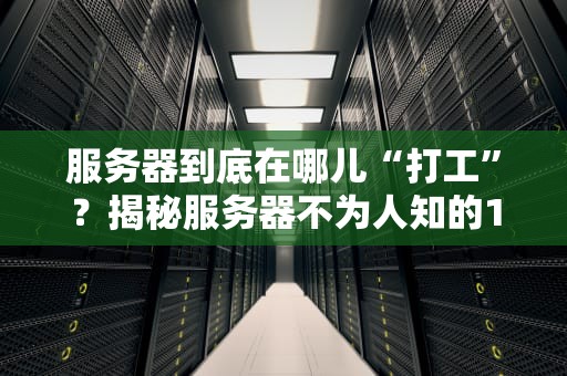 服务器到底在哪儿“打工”？揭秘服务器不为人知的10大职场生涯！