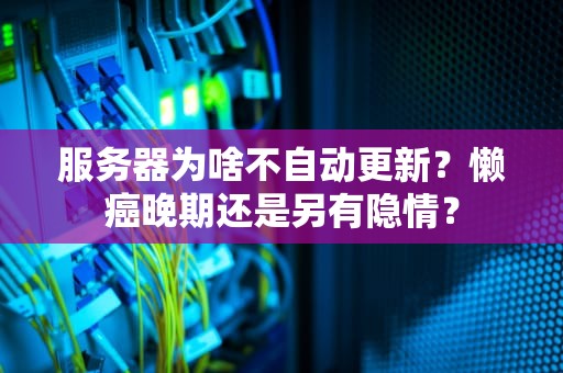 服务器为啥不自动更新？懒癌晚期还是另有隐情？