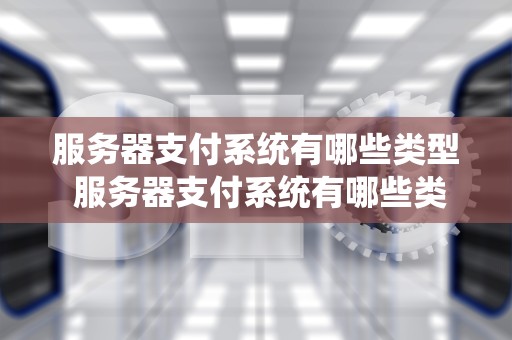 服务器支付系统有哪些类型 服务器支付系统有哪些类型图片