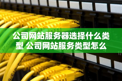 公司网站服务器选择什么类型 公司网站服务类型怎么填