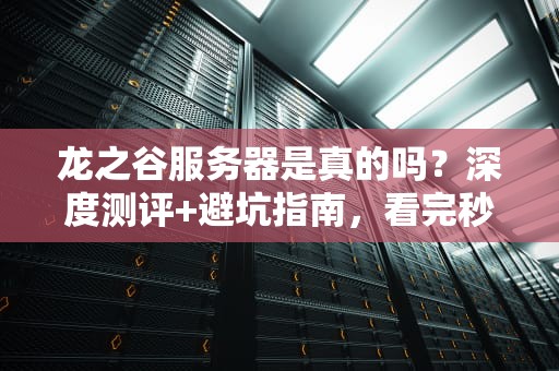 龙之谷服务器是真的吗？深度测评+避坑指南，看完秒变老司机！
