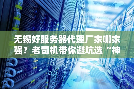无锡好服务器代理厂家哪家强？老司机带你避坑选“神机”！