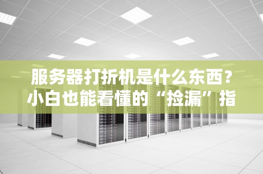 服务器打折机是什么东西？小白也能看懂的“捡漏”指南！