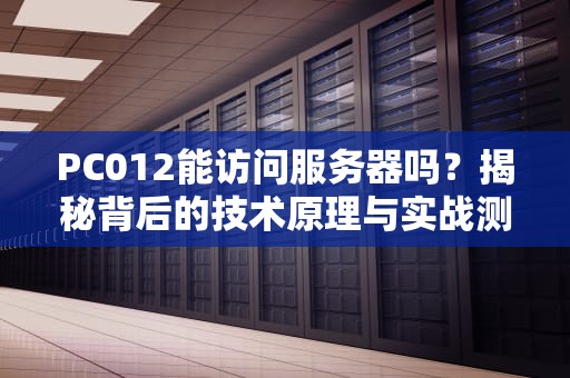 PC012能访问服务器吗？揭秘背后的技术原理与实战测试！