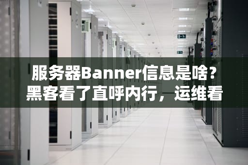 服务器Banner信息是啥？黑客看了直呼内行，运维看了连夜改配置！
