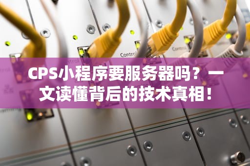 CPS小程序要服务器吗？一文读懂背后的技术真相！